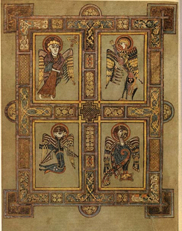 Four
                          Apostles from the Book of Kells. courtesy of
                          Brian Keller